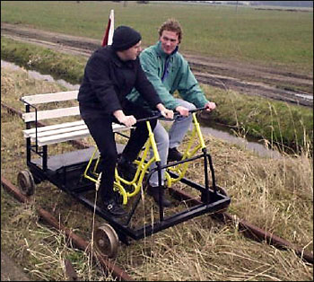 Unser Schienenfahrrad (Bildautor: unbekannt)